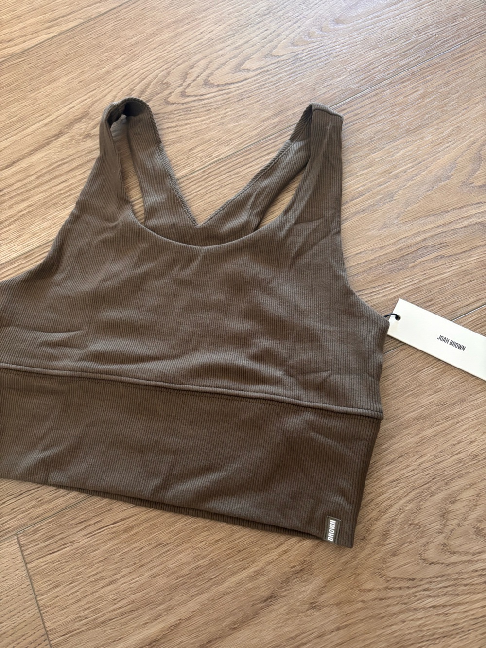 Joah Brown Varsity Bra Tank in Woodland (S)
